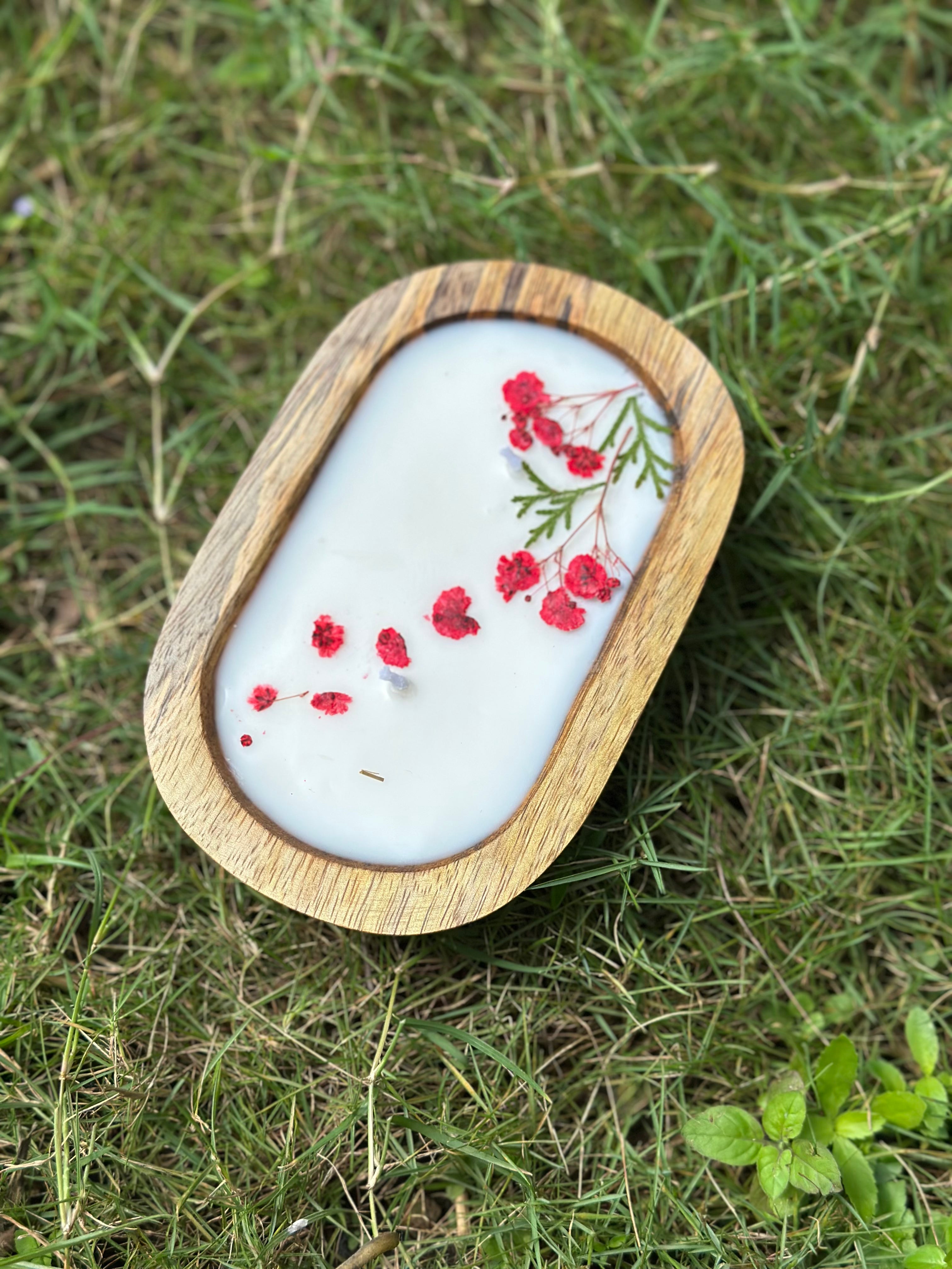 Frosted Berries - Wooden Bowl Candle