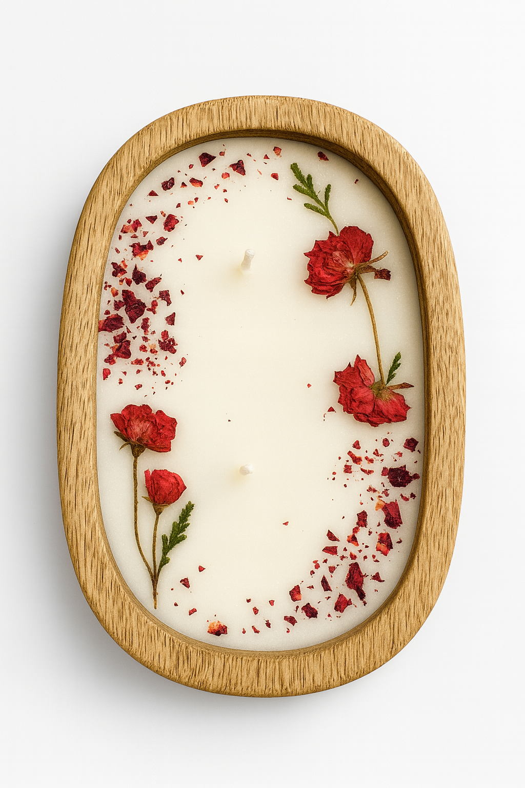 Wooden Bowl Candles