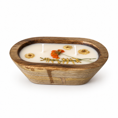 Stay a Little Longer Candle | Wooden Bowl Candle | Winter Fragrance