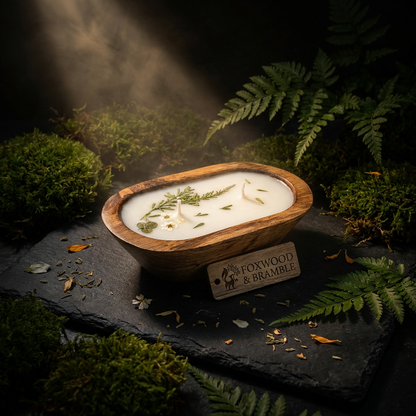 Spring Clearing Candle | Wooden Dough Bowl Candle | Spring Fragrance