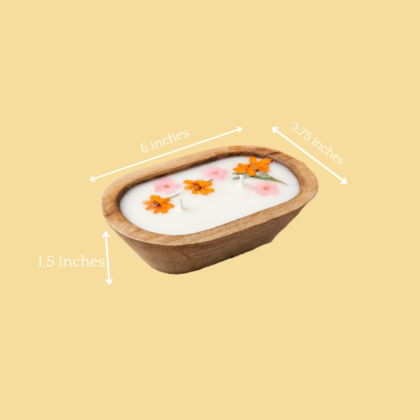 The Last Waltz Candle | Wooden Dough Bowl Candle | Spring Fragrance